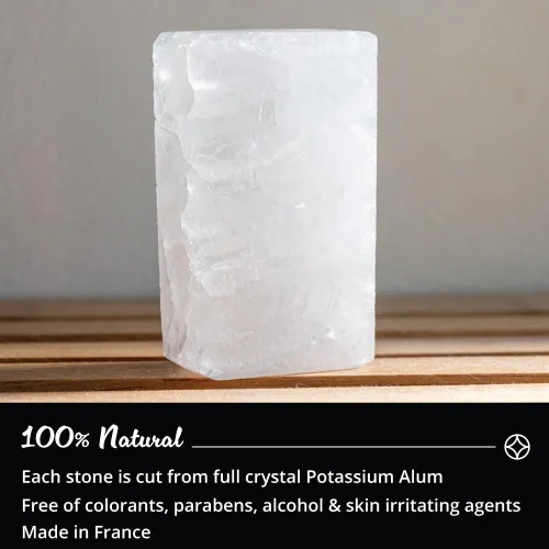 Miniatura 3 de ROYAL SHAVE Bloque de alumbre 100% natural para hombres, piedra calmante para después del afeitado, alivia las quemaduras de la maquinilla