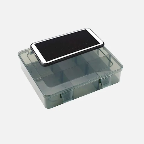 Miniatura 7 de Vidifor Organizador de suministros para manualidades de 9 rejillas, caja de almacenamiento con compartimentos con separadores extraíbles para joyas