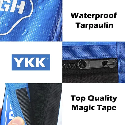 Miniatura 6 de Rough Enough - Carteras para niños y adolescentes con cordón que brillan en la oscuridad, regalos novedosos para niños, Azul, Casual
