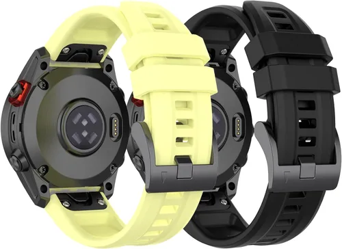 Miniatura 13 de Correas de repuesto para Garmin Fenix 7X, Fenix 6X/Fenix 5X Quickfit, silicona suave, repuesto para Garmin Tactix 7/instinct 2X/Quaitx 3/Tactix DELTA
