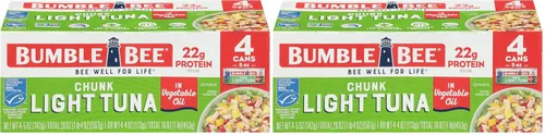 Miniatura 16 de Bumble Bee - Atún en trozos ligero en agua, lata de 340 g - Atún Skipjack capturado salvajemente - 17 g de proteína por porción - MSC Certificado