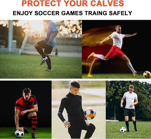 Miniatura 6 de Espinilleras de fútbol para niños y jóvenes, espinilleras y espinilleras para niños y niñas