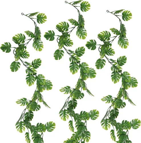Miniatura 21 de RECUTMS Paquete de 2 guirnaldas artificiales de eucalipto con hojas de sauce de 6 pies, planta colgante falsa de seda, hojas de sauce de eucalipto