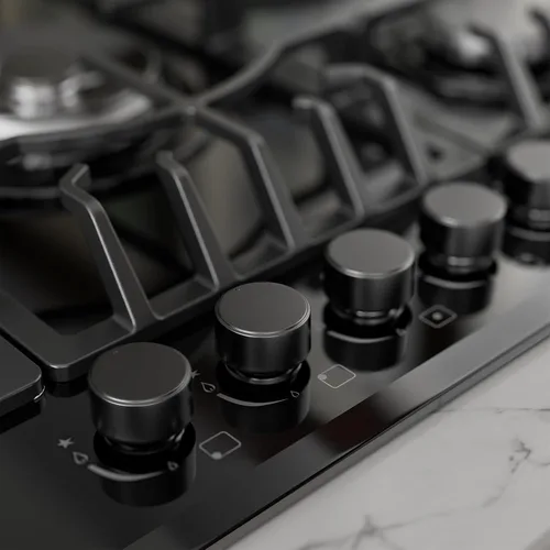Miniatura 5 de Empava Estufas de gas empotradas de vidrio templado de 36 pulgadas, 5 quemadores Sabaf importados de Italia, superficies de cocina, 36 pulgadas