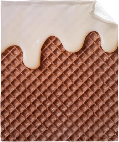 Miniatura 11 de Manta de regalo de franela de forro polar con diseño de pastel de manzana, manta realista e interesante para alimentos, ligera, suave, bonita