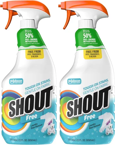 Miniatura 10 de Shout - Quitamanchas en aerosol para ropa con fórmula de enzima activa, sin fragancia, lejía ni colorantes, elimina manchas diarias incluyendo