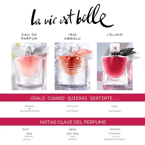 Miniatura 7 de Lancôme La Vie Est Belle Eau de Parfum - Fragancia de larga duración con notas de iris, pachulí terroso, vainilla cálida y azúcar hilado, perfume