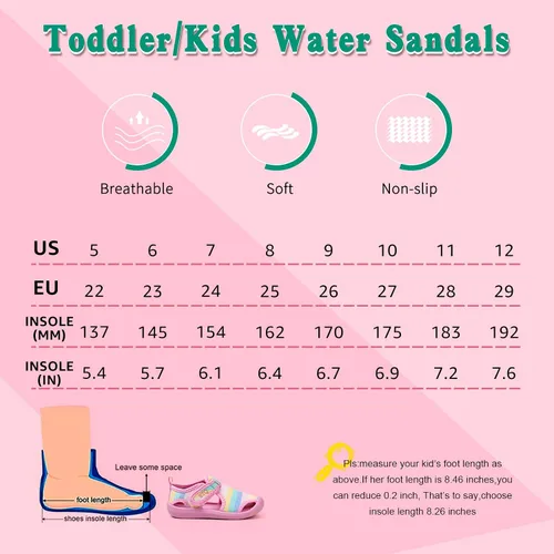 Miniatura 6 de STQ - Zapatos acuáticos para niños y niñas, de secado rápido, sin cordones, sandalias para la playa, para nadar, para la alberca, para bebés y niños