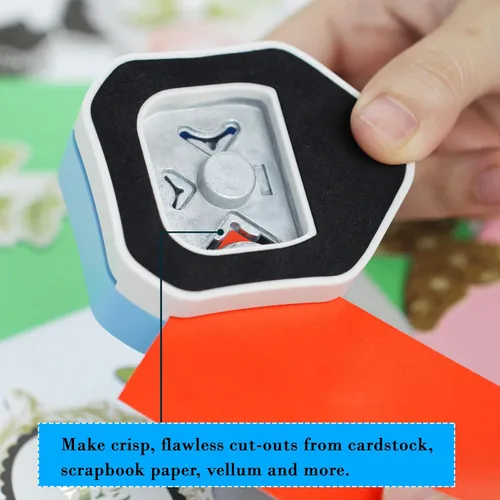 Miniatura 4 de ECOHU - Perforadora de esquina redonda, cortador de esquina de 3 en 1 para manualidades de papel (R4 mm+R7 mm+R10 mm) para cortar diferentes