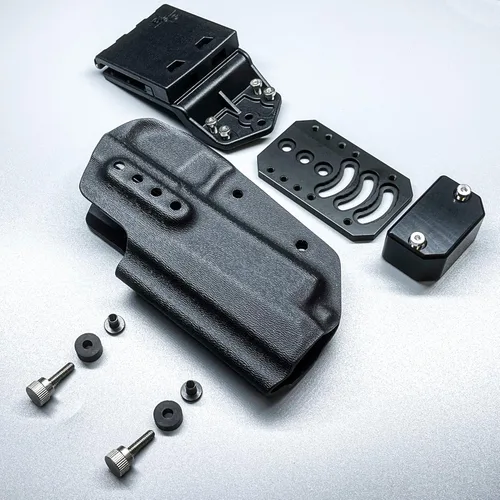 Miniatura 5 de Black Scorpion Outdoor Gear Pro Competition Holster OWB Kydex se adapta a Smith y Wesson MP9, MP40 M2.0 5'' 3GUN, IPSC, USPSA, ajustable en todos