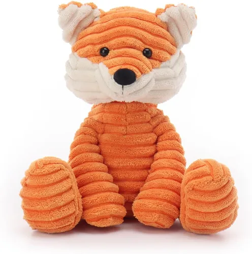 Apricot Lamb Juguetes de peluche de zorro de pana suave, perfecto para niños (zorro de pana, 7.9 pulgadas)