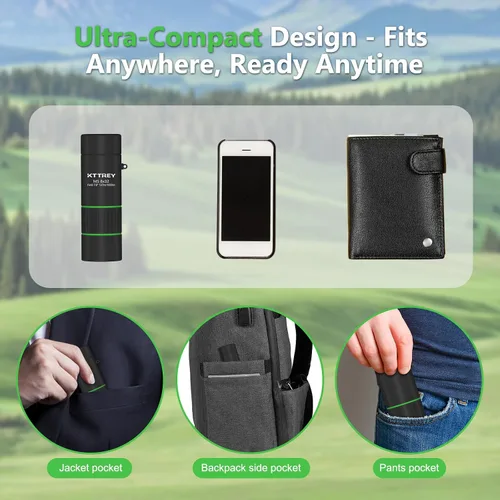 Miniatura 4 de Telescopio monocular de 8 x 32 para adultos, prisma BAK4 de alta potencia, revestimiento FMC, IPX7, impermeable, alcance compacto para observación