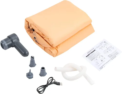 Miniatura 5 de Bañera inflable para adultos – Gran bañera de hidromasaje portátil con cubierta de ducha, bomba recargable, capacidad de 220 libras – Tina de remojo
