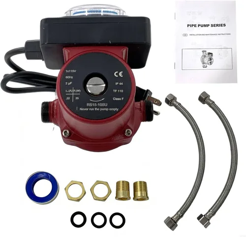 Miniatura 21 de UPS26-99FC 52722512 Bomba de circulador de agua/bomba de caldera 1/6HP Compatible con calefacción radiante, calefacción hidrónico, calefacción