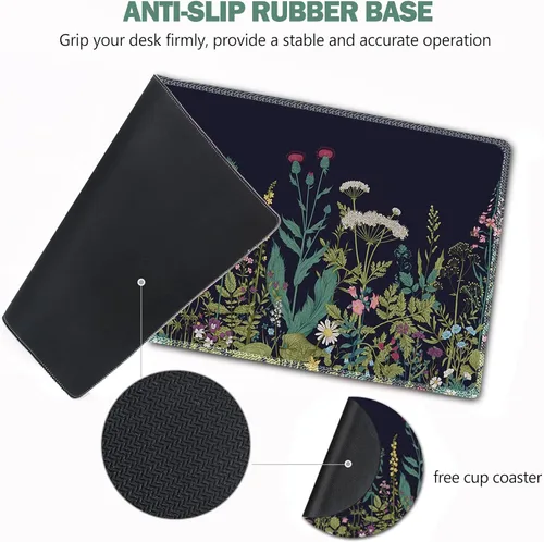 Miniatura 5 de AIMSA - Alfombrilla de mouse grande para juegos, extendida con borde cosido, alfombrilla de mouse para teclado XL, base de goma antideslizante, 31.5