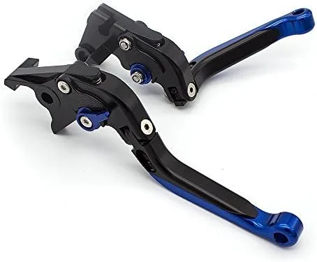 Miniatura 9 de FXCNC Palancas de embrague de freno extensible plegables Billet para YZF R3 R25 2013-2021, MT-03 MT-25 2015-2021 Negro y negro y negro