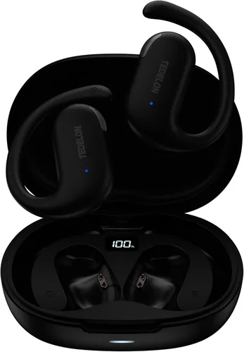Miniatura 10 de Auriculares abiertos, auriculares abiertos de 50 horas, Bluetooth 5.4, IPX6, auriculares abiertos inalámbricos con gancho para la oreja, estéreo