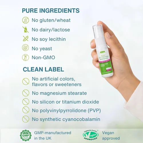 Miniatura 5 de Igennus Complejo Triple de Vitamina B12 5000mcg, Spray Sublingual Líquido, 45 Porciones, Metilcobalamina Metilada, Adenosilcobalamina e