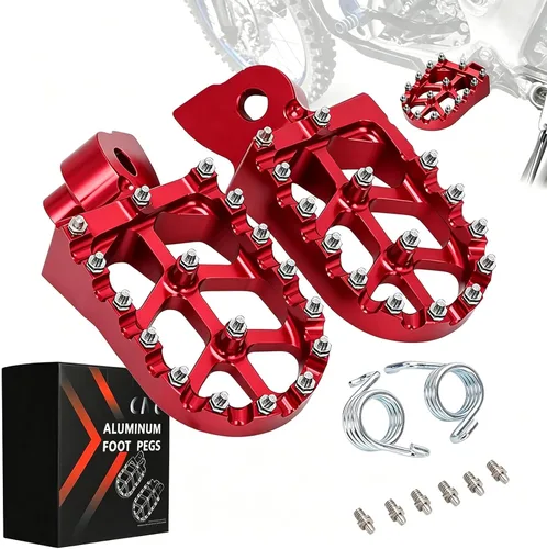 Miniatura 7 de JFG RACING Estriberas CNC para motocicleta de cross, estriberas de pedal de descanso CNC para YZ65 18-23/YZ85 02-23/YZ125 97-23/YZ250 98-23/YZ250F