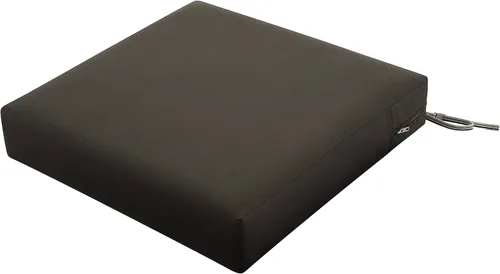 Miniatura 55 de Classic Accessories Ravenna - Cojín de asiento de patio resistente al agua de 21 x 19 x 5 pulgadas, color gris pardo oscuro, cojín de sofá biplaza