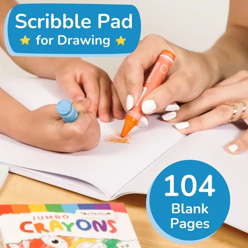 Miniatura 5 de TOYVENTIVE Libros para colorear y crayones para niños pequeños, juguetes y regalos de cumpleaños para niños de 1+, 2, 3, 4 años, niños pequeños