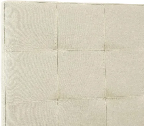 Miniatura 5 de Naomi Home Jessenia - Cabecera capitonada ajustable tapizada de lino con superficie acolchada, soporte de pared o marco de cama, color crema