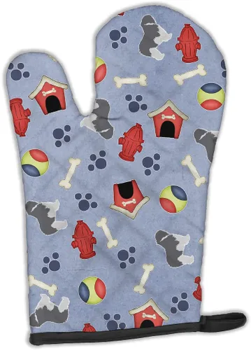 Miniatura 155 de Caroline's Treasures BB4872OVMT - Guante de horno de Navidad Affenpinscher resistente al calor, grueso para sartenes calientes y horno, manopla