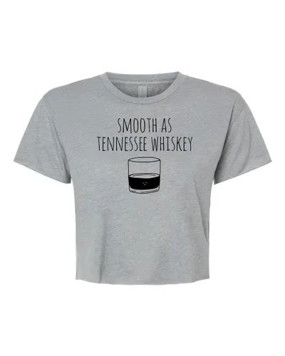 Miniatura 8 de I Wonder If Bourbon Thinks About Me Too, Cute Women's Screen Printed Crop Tee, Shirts With Sayings, Heather Gray or Gold (L, Gold)