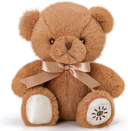 Miniatura 8 de BSTAOFY Oso de peluche con luz marrón, oso de peluche brillante, juguete de peluche suave para niñas y niños, regalos de cumpleaños, 8 pulgadas