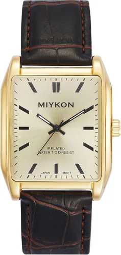 Miniatura 19 de Miykon Vintage Watches for Men – Classic Tank Square Analog Watch with Genuine Leather Wrist Strap, Mens Dress Watches – Japanese Quartz, Waterproof