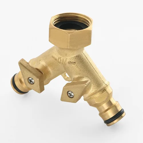 Miniatura 2 de never break NPT3/4 - Válvula desviadora de latón macizo de cobre de dos salidas, conector rápido de grifo de latón resistente de 2 vías, conector