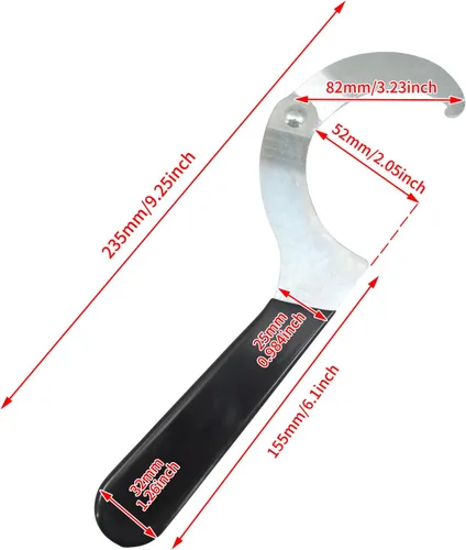 Miniatura 5 de Herramienta universal de ajuste de choque de motocicleta llave inglesa 1 unids