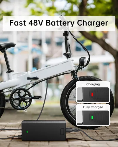 Miniatura 4 de WUKUR Cargador de scooter eléctrico de 54.6V 2A, 5 conectores para baterías de litio de 48 V, compatible con Lectric XP 2.0/3.0, para Ecotric