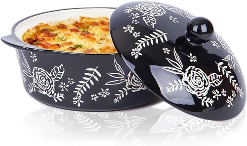 Miniatura 10 de Wisenvoy Cacerola con Tapa - Plato para Cazuela y Horno de Cerámica