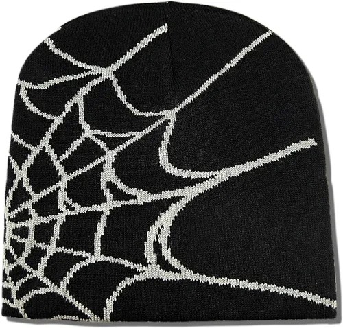 Miniatura 6 de Gorro de punto con orejas de gato para mujer, gorro de ganchillo con gorro de invierno a rayas, accesorios Y2K, gorros estilo gótico grunge