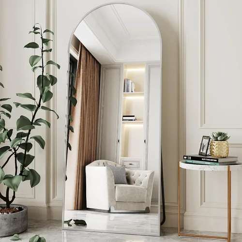 Miniatura 15 de AUYHM Espejo de Pared de Cuerpo Completo 18"x58", Espejo de Suelo Arqueado, Espejos de Pared de Cuerpo Completo, Espejos de Pared Arqueados, Espejo