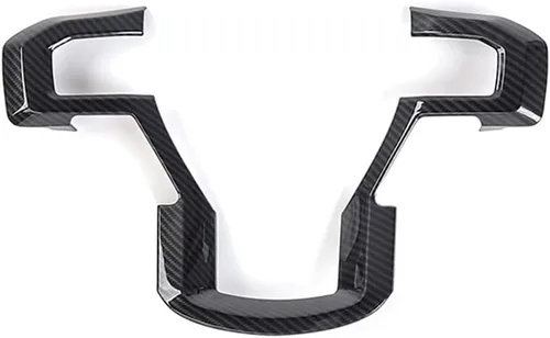 Miniatura 6 de Keptrim Funda para volante de fibra de carbono ABS F-150 para Ford F150 2015 2016 2017 2018 2019 2020 Ford F150, para 2017-2022 F250 F350, para Ford
