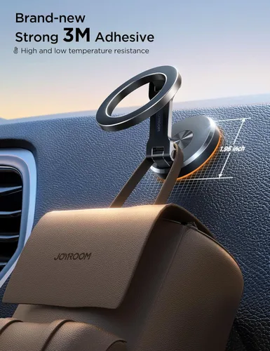 Miniatura 5 de JOYROOM Se ajusta al soporte MagSafe para coche, [todo metal] soporte magnético para teléfono para automóvil con imanes fuertes, soporte para iPhone