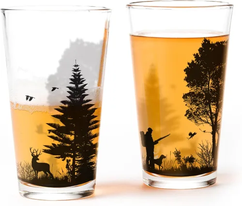Miniatura 17 de Vasos de Pinta de Black Lantern – Vasos de Cerveza para Entusiastas de la Cerveza Artesanal - Juego de Dos Vasos de 16 oz. - Vasos de Cóctel
