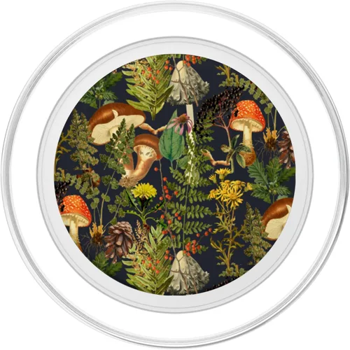 Miniatura 2 de Escena del bosque de hongos, bayas de saúco, hongos naturales PopSockets PopGrip: agarre intercambiable para teléfonos y tabletas PopSockets MagSafe