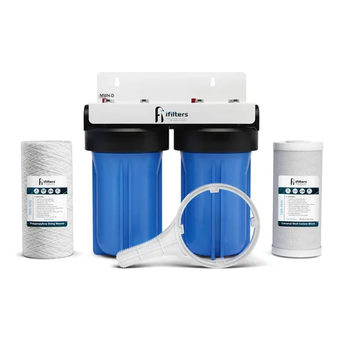 Miniatura 9 de Sistema de filtro de 2 etapas para toda la casa para agua de ciudad y pozo (GEN2/V2) elimina contaminantes, sedimentos, productos químicos, cloro