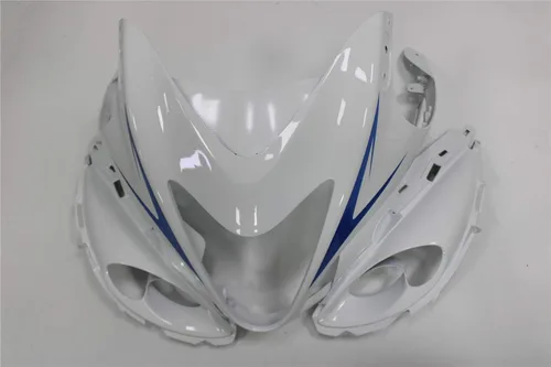 Miniatura 3 de Carenado completo de plástico blanco plateado apto para Suzuki 2008-2019 GSXR 1300 Hayabusa Gen2 inyección ABS Carrocería nuevo mercado