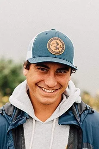 Miniatura 6 de Everyday California 'Marlin' Snapback Surf Hat - Gorra estilo béisbol con parche de cuero vegano