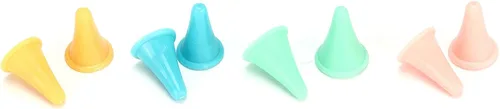 Miniatura 6 de 100 protectores de agujas coloridos, protectores de punto de tejer con agujeros grandes, protectores de puntos, tapones de punta de aguja
