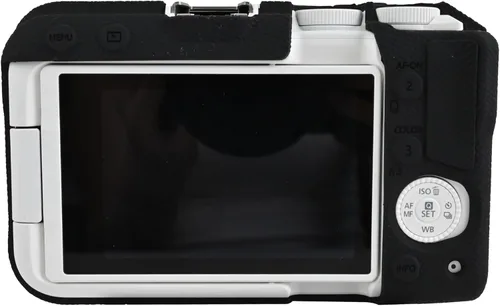 Miniatura 4 de Funda para cámara R50 V, cuerpo completo, delgada, ligera, de silicona, carcasa de goma para Canon Eos R50 V R50V (negro)