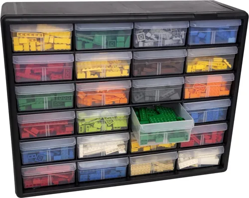 Miniatura 10 de Akro-Mils Gabinete de almacenamiento de plástico con 24 cajones para organización de garaje, organizador de cuentas, almacenamiento de ladrillos