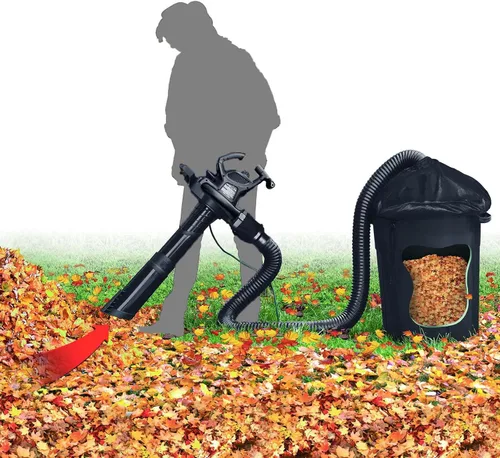 Miniatura 4 de Trivac Leaf Collection - Sistema de recolección de bolsas y hojas compatible con soplador/trituradora eléctrica Hyper Tough de 12 amperios