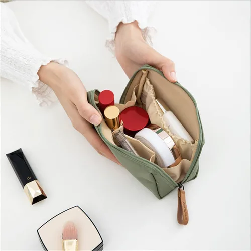 Miniatura 3 de Bolsa de maquillaje de viaje para mujer, mini bolsa de maquillaje de viaje impermeable, bolsa de embrague, bolsa multifuncional de gran capacidad