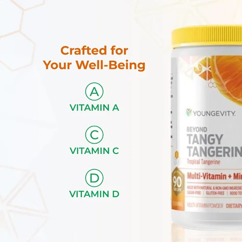 Miniatura 5 de Youngevity Beyond Tangy Tangerine 2.5 Tropical Tangerine Ultimate Complejo multivitamínico y mineral, hecho con alimentos naturales y integrales