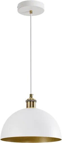 Miniatura 11 de Lámpara Colgante Vintage Negra de 17.72'' Lámpara Colgante Retro Estilo Granja de Cúpula Grande Candelabro Industrial Moderno con Cable de 78.74